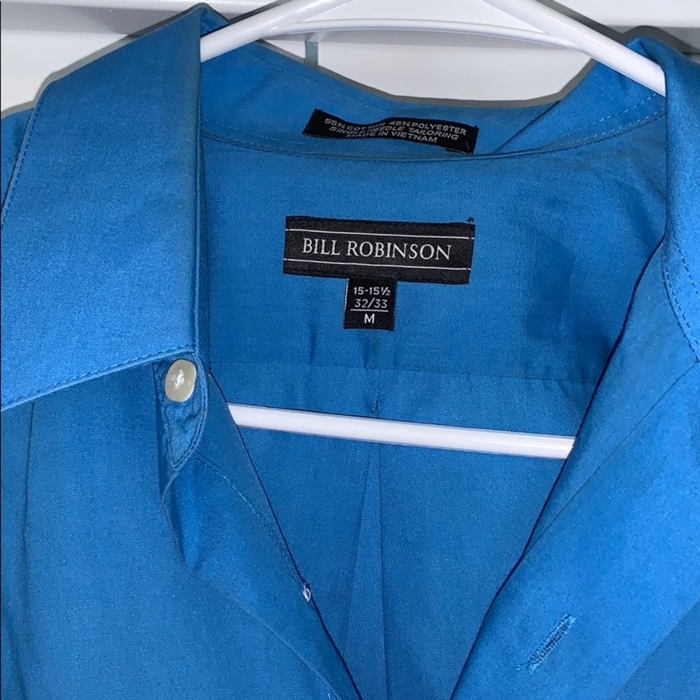 Blue Men’s Button-Down - Picture 2 of 4